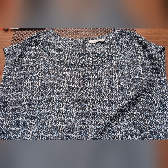 Dalia Casual Dress, Blue/Gray, Sleeveless, Zip Back. Sz 8. NWOT - Picture 8 of 9